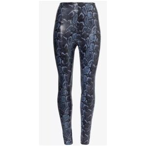 COMMANDO Animal-print faux-leather leggings SZ: M
